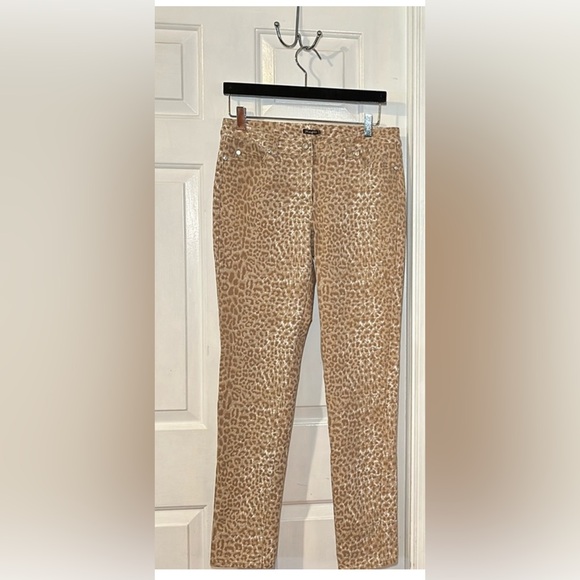 Women’s J. McLaughlin Cotton & Spandex Animal Print Straight Leg Jeans stretchy - Picture 3 of 8